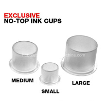 Tasses encre de tatouage en plastique avec base
